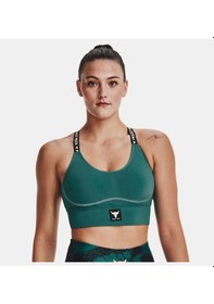 Resim Under Armour Kadın Project Rock Infinity Mid Spor Sütyeni 1373590-722 Siyah 