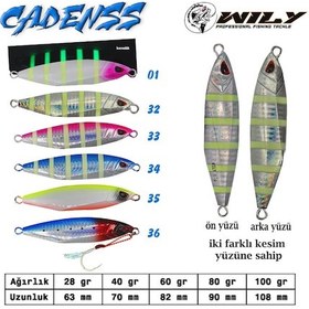 Resim Wily Cadenss Jig 28 Gr 63 Mm 