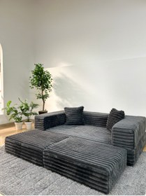 Resim Katt Softora Koltuk/Yatak – 2’si 1 Arada Yataklı Koltuk Katlanır Kanepe Kadife Kumaş 