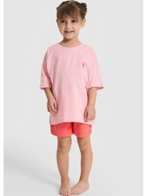 Resim U.s. Polo Assn. Kız Çocuk Somon Pijama Takım 50326612-vr047 