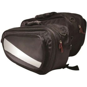 Resim Motosiklet Körüklü Soft Yan Heybe Takım Sırt Çanta Olmaz Özellik Yağmurluklu Motor Tur Çantası Renkli 