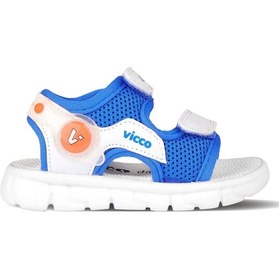 Resim Vicco Mocha Cırtlı Hafif Taban Erkek Bebek Sandalet 321.24y.210 Saks Mavi 