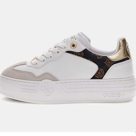 Resim Guess Swole Deri Kadın Sneaker Ayakkabı Flpswoele12 Beyaz 