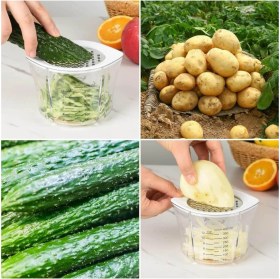 Resim 4 Ü 1 Arada Rendeli Ölçülü Hazneli Limon Portakal Narenciye Sıkacağı I Çeyizlik Pratik Sağlam Ezici Pres 