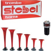 Resim Oto Havalı Korna Baba Melodili 6 Borulu 12 Volt Italyan 