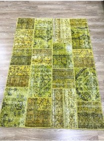 Resim Hoom Rugs Patchwork Sarı Kb El Dokuma Kilim 
