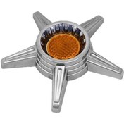 Resim Jant Kapak Fırfırı Takımı Universal Küçük 5 Kollu Düz Ortası Sarı Krom Kaplama CF 2003 