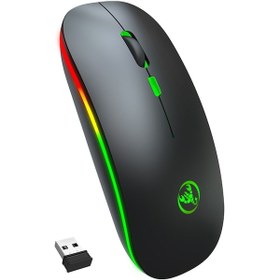 Resim Hxsj T18 İkili Mod 2.4Ghz Kablosuz Bluetooth Mouse 