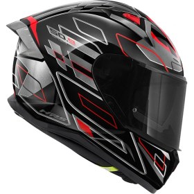 Resim Gıvı 50.9 Assault Siyah-Tıtanıum-Kırmızı Kask 