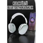 Resim Techno Stock P9 Plus Kablosuz Kulak Üstü Bluetooth Kulaklık Beyaz Mikrofonlu Kulaküstü Kablosuz Kulaklık 