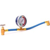 Resim Ebitda R134a Klima Gazı Dolum Hortumu & Basınç Ölçer Seti - 250psı Küçük Boyutlu 