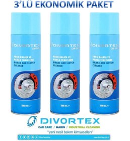 Resim Divortex Fren Balata Temizleme Spreyi 500 ml.x 3 Adet 