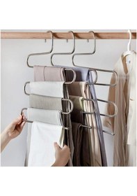 Resim Mithra Life 2 Adet Metal 5 Katlı Pantolon Eşarp Askısı Mıt1030 Gri 