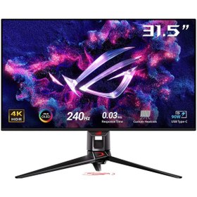 Resim ASUS ROG Swift OLED PG32UCDMZ 31.5 inç 240Hz 0.03ms 4K UHD Adaptive Sync QD-OLED Gaming Monitör 