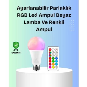 Resim Zenvia Rgbw Teknolojili Akıllı LED Ampul, Zamanlayıcılı ZNV2025 