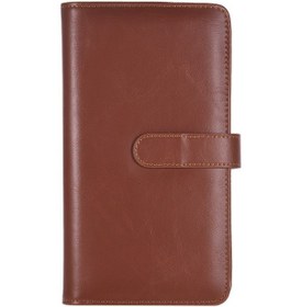 Resim Vkemall Taşınabilir Manyetik Kapaklı Fotoğraf Albümü - Fujifilm Instax Mini Uyumlu, 80-108 Fotoğraf Kapasiteli Kahverengi 