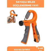 Resim Premium El Kol Bilek Güçlendirci Kas Yapma Egzersiz Aleti Sayaçlı Direnç Yayı 5-60 Kg. 