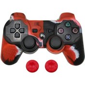 Resim Playstation 3 Için Ps3 Denetleyicisi Için Silikon Koruyucu Cilt Kapaği 2 Kamu Kırmızısı 