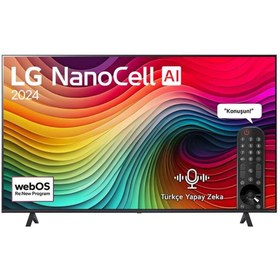 Resim LG 55NANO81T 55 inç 139 cm 4K Smart TV AI Sihirli Kumanda HDR10 webOS24,Uydu Alıcılı 