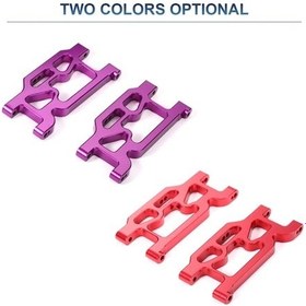 Resim Elmpaly Wltoys Xks 104001 1/10 Rc Araç Metal Ön Süspansiyon Kolu - Kırmızı/mor, 2 Adet Paket 