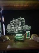 Resim Lamp Kenworth (2), Truck, Driver, 3D Personalized Lamp 