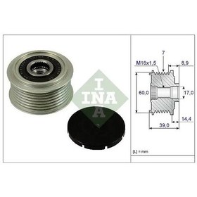 Resim Ina 535024510 Alternator Kasnagi 3730004900 373004a320 373004a700 