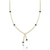 Resim Diamond Line-Gülaylar - Sarı Altın 14 Ayar Nazar Boncuğu Kolye N11.25254 