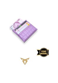 Resim Vanilla Collection Süper Ince Model Deri Kredi Kartılık & Kartvizitlik Kartlık Croco Lila Siyah 