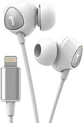 Resim Thore iPhone Kulaklık, Lightning Bağlantılı, MFi Sertifikalı Apple Earphones (V100) Kablolu Kulak İçi Kulaklık, Ses Kontrolü ve Mikrofonlu iPhone X, XS, XR, 11, 12, 13, 14 Pro Max için (Beyaz Gümüş) 