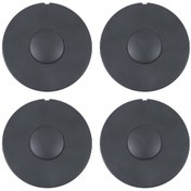 Resim 2024 Tesla Model 3 4 Adet / Set Tekerlek Merkezi Kapağı Modifikasyon Aksesuarları Mat Siyah 