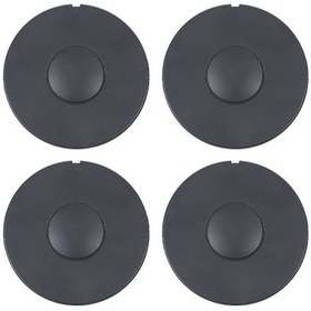 Resim 2024 Tesla Model 3 4 Adet / Set Tekerlek Merkezi Kapağı Modifikasyon Aksesuarları Mat Siyah 