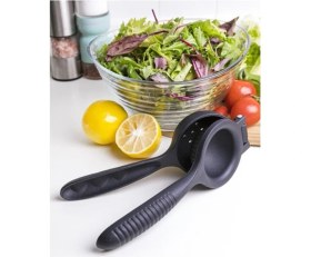 Resim Serenity Haven Döküm Limon ve Portakal Sıkacağı Siyah Sağlam ve Pratik Kullanım 