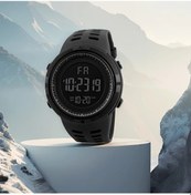 Resim Sunshine022 Erkekler İçin Siyah Pvc Kayışlı Dijital Spor Saati 24h Gösterge Fonksiyonel Diğer 
