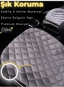 Resim Toyota Corolla Efsane Kasa Uyumlu 2'li Süet Oto Koltuk Minderi Universal Oto Aksesuar A3 