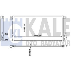 Resim KALE 345280 Klima Radyator (CHEVROLET TRAX - OPEL MOKKA 1.4 12- KURUTUCU İLE (BRAZİNG AL/AL) (WN587688) 