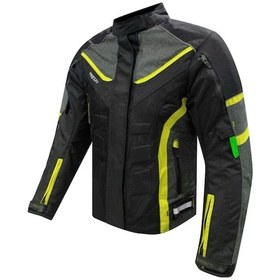 Resim Motosiklet Kadın Montu 4 Mevsim Dayanıklı Maxdura 600-d Kumaş Ce Sertfikalı Motor Mont Neon 
