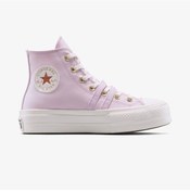 Resim Converse Chuck Taylor All Star Lift Platform Buckle Kadın Pembe Sneaker A11864c Pembe 