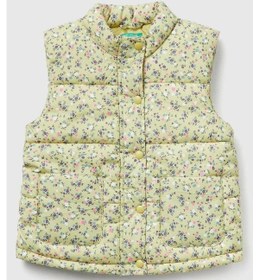 Resim United Colors Of Benetton Kız Bebek 2v3ygj00o-25k Desenli Yelek Sarı-2119 Sarı 
