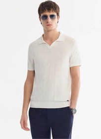Resim Avva Regular Fit Erkek Tişört A61Y5044 Ekru 