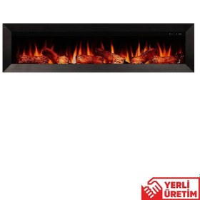Resim Magel 160 Elektrikli Şömine - Isıtıcısız, Metal Çerçeveli, Sınırs 