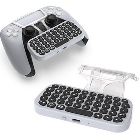 Resim Dobe Tp5-0556 Bluetooth Klavye Kablosuz Gamepad, Ps5 İçin Kulaklık Jakı İle Beyaz 