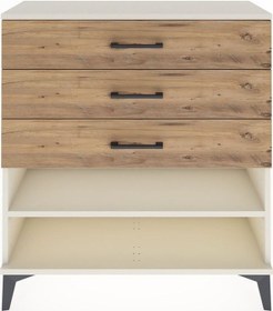 Resim Arges Şifonyer Tek Raflı 3 Çekmeceli 88x30x96 Aytaşı-çam Aytaşı 