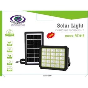 Resim Everton Rt-918 Şarjlı 100w Solar Panelli Projektör Led 