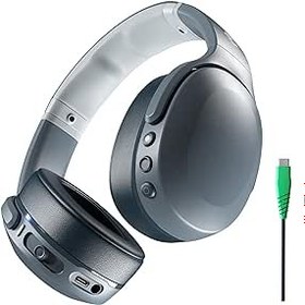 Resim Skullcandy Crusher Evo Kulak Üstü Kablosuz Kulaklık, Duyusal Bas, 40 Saat Pil, Mikrofon, iPhone Android ve Bluetooth Cihazlarıyla Çalışır - Soğuk Gri 