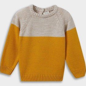 Resim Defacto Erkek Bebek Bisiklet Yaka Renk Bloklu Kazak C8875a525auyl310 Sarı 