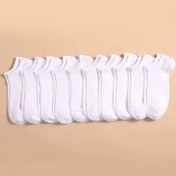 Resim 10 Çift Unisex Rahat Düz Renkli Tekne Çorapları, İnce Nefes Alabilen Rahat Anti-Koku Teri Emici Düşük Kesim Ayak Bileği Çorapları Erkekler ve Kadınlar İçin 