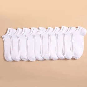 Resim 10 Çift Unisex Rahat Düz Renkli Tekne Çorapları, İnce Nefes Alabilen Rahat Anti-Koku Teri Emici Düşük Kesim Ayak Bileği Çorapları Erkekler ve Kadınlar İçin 