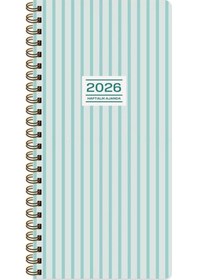 Resim 2026-8 16 Haftalık Spiralli Cep Ajandası - Çizgi Çok Renkli 