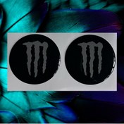 Resim Fatih Monster Damla Sticker 3d 5x5 Cm 2 Adet 