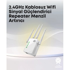 Resim Shopwave Yüksek Hızlı Parazit Önleyici Wifi Repeater Router 